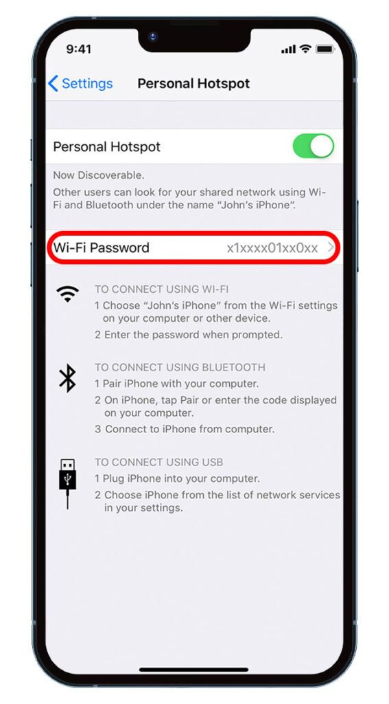 اتصال اینترنت گوشی آیفون به کامپیوتر