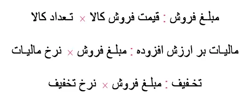 ثبت خرید و فروش در حسابداری | فرمول ساده 2 فرمول محاسبه فروش در حسابداری