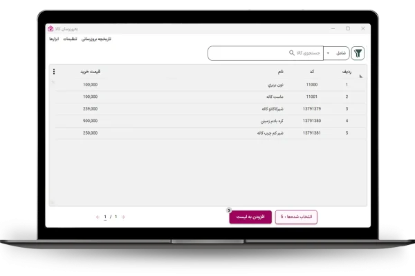 مدیریت و دسترسی به همه بخش ها