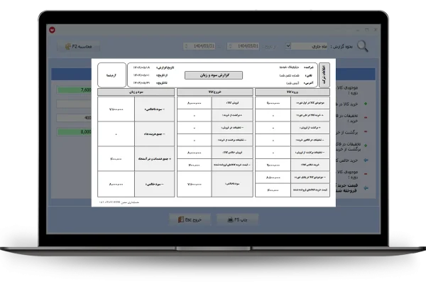 چاپ سود و زیان