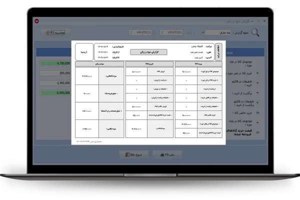 چاپ سود و زیان